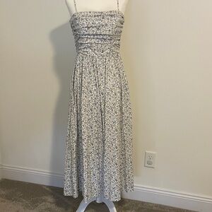 Reformation Strapless Floral Dress Size 2